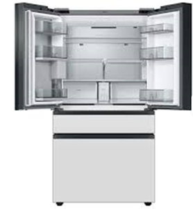 ตู้เย็นแบบประตูฝรั่งเศส 4 ประตู รุ่นใหม่ล่าสุด ขนาดใหญ่พิเศษ (29 คิว) ฟุต.) พร้อม Family Hub ในรุ่นกระจกสีขาวแบบดั้งเดิม - Product Image 6