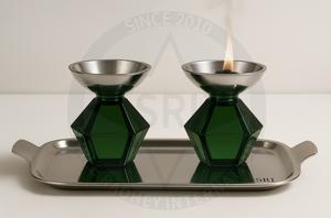 Cadeaux Artisanat SHREE RADHEY Eco-friendly 100% Natural Modern Design Metal Encens Burners Tray Sets Home Office Decor Diffuser - Product Image 3