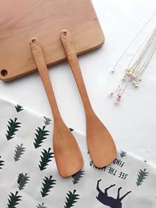 ช้อนไม้ขนาดใหญ่ช้อนตักซุปทำจากไม้สำหรับทำอาหารอุปกรณ์บนโต๊ะอาหารจากโรงงานในเวียดนาม - Product Image 3