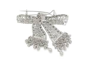 Broche faite à la main en argent Sterling 925 Unique à la mode Leb Grown Diamond Most Selling Accessoire pour cadeau de fête de fiançailles de mariage - Product Image 2