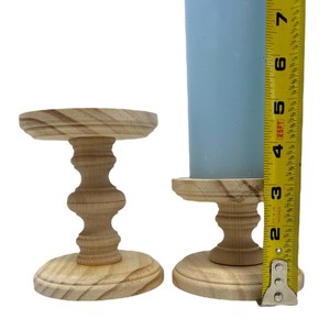 Portavelas de Madera Hecho a Mano Ecológico, Soporte Decorativo para Velas para Yoga, Meditación, Decoración de Spa - Product Image 2
