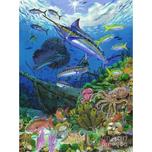 Tropical Fish Marlins Billfish Octopus Ocean Reef Ceramic Tile Mural Backsplash Product Type Tiles