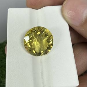 ควอตซ์สีเหลืองธรรมชาติอัญมณีหลวม14มม. สำหรับทำเครื่องประดับ - Product Image 3