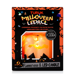 Candela LED Halloween Turuk Personalizzata Senza Fiamma per Decorazioni Festive - Product Image 2