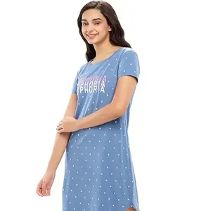 Tissu en rayonne de coton doux et robe midi bohème à manches courtes avec dessus de robe féminine de style ample Mini robe 100% coton