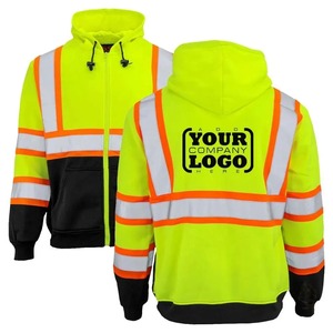 Sudadera con capucha de alta visibilidad con manga de chaqueta de seguridad reflectante Ropa de trabajo de protección al aire libre Sudadera con capucha - Product Image 5