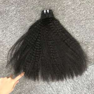 Factory Priced Cuticle Aligned Unprocessed Virgin Vietnam Remy <b>Hair</b> Extensions <b>Kinky</b> <b>Straight</b> Bundles <b>Hair</b> Weaving Machine <b>Hair</b> - Product Image 6