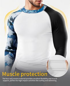 เสื้อฝึกซ้อมแขนยาว MMA BJJ rash GUARD สำหรับผู้ชาย - Product Image 4