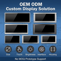 Écran LCD étiré Android RJ45 HD-MI fin et étroit, résistant aux températures extrêmes, pour tableau de bord automobile, navigation, cluster, kiosque, maison