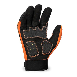 Guantes de seguridad de algodón con protección TPR Guantes de conductor de cuero de alto impacto Guantes DE TRABAJO resistentes para hombres - Product Image 3