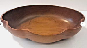 Handmade Natural Root Carved <b>Wooden</b> Decorative <b>Bowls</b> Serving for <b>Fruit</b> Salad Snack - Product Image 3