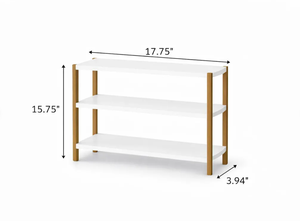 3-Tier Wooden Shelf <b>Unit</b> Multi-Purpose Bathroom & <b>Kitchen</b> Shelf Decorative Organizer - Product Image 2