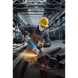 Amoladora Angular Inalámbrica Profesional Azul de 2.7kW PR 27-230 220V a Batería con Interruptores Deslizantes y Motor sin Escobillas - Product Image 4