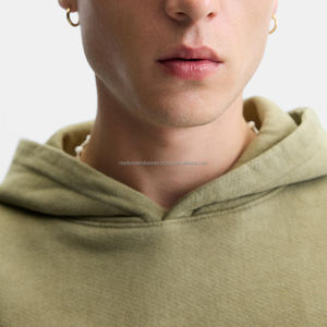 High Quality <b>Men's</b> Classic Design Hooded Jacket Custom Fleece with Embroidery Plain Dyed Digital Printed for Winter - Product Image 6