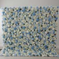 Panneau mural de fleurs artificielles, toile de fond florale pour mariage, fleurs artificielles, fond photo pour cérémonie, réception, décoration d'événements