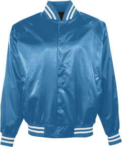 Team Wear Varsity <b>Jacket</b> Polyester Satin Custom Patches Embroidery Baseball Letterman Bomber <b>Jacket</b> Wholesale Sportswear - Product Image 3