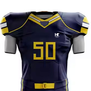 Nuevo Diseño Uniforme de Fútbol Americano con Logotipo Personalizado, Manga Corta, Ecológico, 100% Poliéster, Hecho a Medida en Pakistán - Product Image 4