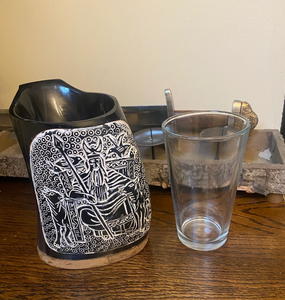 Taza vikinga tallada a mano, tazas vikingas para beber, regalo de aniversario, regalos de marido, regalo de parejas, regalos de Navidad - Product Image 1
