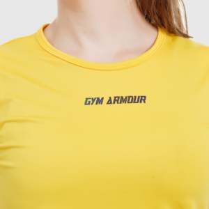 เสื้อกล้ามผ้าถักระบายอากาศสีเหลืองอ่อน - Product Image 5