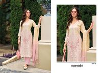 Ensemble Salwar Kameez en soie Georgette lourde et douce, semi-couture, avec broderies, style pakistanais, avec Dupatta, pour mariage et événements.