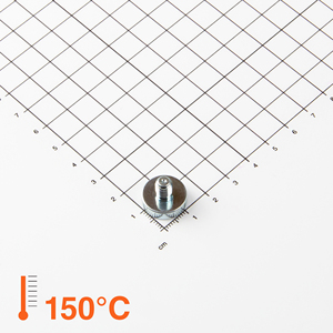 Gripper piatto in neodimio con perno filettato Ø16x4,5mm fino a 150°C - Product Image 1