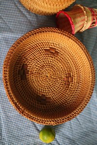 Wholesale Modern Rattan Storage <b>Baskets</b> and Trays Mother-of-Pearl Mosaic Tray From Vietnam - Product Image 5