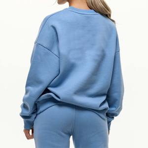 Sudadera azul de mujer de alta calidad con tela suave y ajuste relajado perfecto para el uso diario informal - Product Image 6