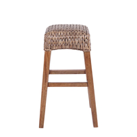 Tabourets de bar en jacinthe d'eau naturelle de couleur personnalisée pour la cuisine avec tabourets de comptoir de cuisine faits à la main en bois en gros du Vietnam