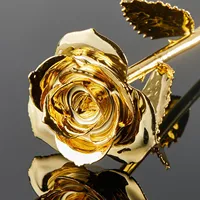Karangan Bunga Mawar Asli Wedding Bliss 24k Emas Dekoratif Buatan Tangan Bunga Artifisial Ramah Lingkungan Dalam/Luar Ruangan Natal Tahun Baru