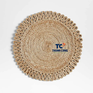 Napperons de luxe en jonc de mer de haute qualité Tapis de table naturels tissés à la main pour un décor de salle à manger esthétique et résistant à la chaleur. - Product Image 4