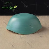Handgemaakte klassieke ecovriendelijke wegwerp bamboe schaal met aangepaste techniek, 17,5 cm diameter, 7 cm hoogte, 0,01 kg, voor thuisgebruik en feesten