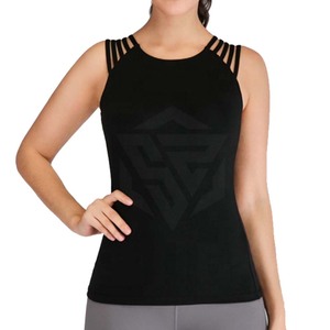 Camiseta sin mangas de nuevo diseño para mujer, tela de algodón transpirable de secado rápido, largueros personalizados para gimnasio, Yoga, ropa informal de talla grande, verano, sólido - Product Image 1