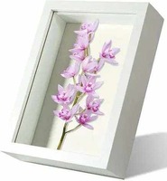 Porte-photo carré en bois découpé au laser, couleur personnalisée, 3 tailles, épaisseur du matériau 3 mm/4 mm (1/8 pouce), léger