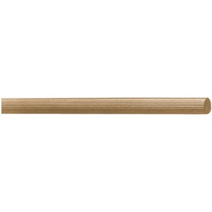 Tiges rainurées en bois d'acajou, diamètre 10 mm, longueur 1 m, lot de 25 - Product Image 1