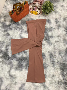 กางเกงผ้าฝ้ายสแปนเด็กซ์ขายาวสำหรับผู้หญิงกางเกงผ้าใยสังเคราะห์ระบายอากาศได้ดีถึง100กก. - Product Image 6