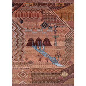 Geometric Pattern 'Savan Ki Rimjhim' for Home Use - Product Image 1