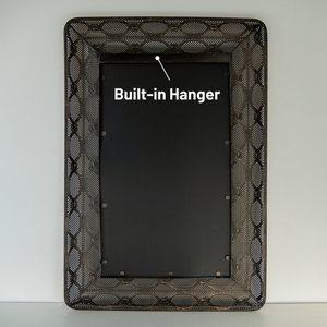 Espejo de pared Rectangular de Metal hecho a mano de lujo 2025 Característica decorativa de calidad premium Montado en la pared y al por mayor - Product Image 3