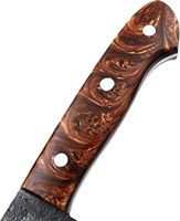 Couteau de boucher forgé de qualité supérieure 6-7,9 pouces en acier à haute teneur en carbone, hachoir serbe avec manche en bois, écologique, compatible lave-vaisselle, pour la cuisine