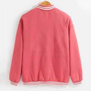 Matériel durable surdimensionné confortable de veste de Letterman d'université des hommes avec le style de rue élevée de col montant - Product Image 4