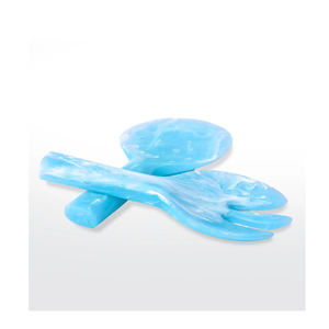 Vente en gros de cuillère et fourchette à salade en résine cuillères à long manche pour une taille personnalisée avec la couleur bleue au meilleur prix - Product Image 2