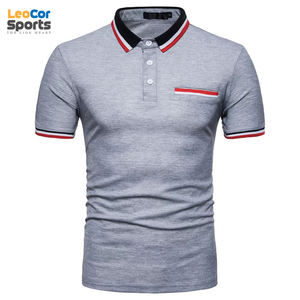 Camiseta Polo personalizada para hombre 2022, manga corta de poliéster de alta calidad con estampado de diseño sólido multicolor - Product Image 3