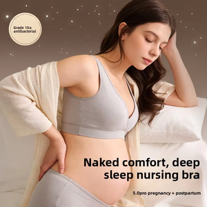 ชุดชั้นในให้นมบุตรแบบพกพา 2723 ผลิตจากผ้าฝ้ายธรรมชาติ บราสำหรับหญิงตั้งครรภ์แบบไร้โครง บราสำหรับให้นมบุตรแบบเสื้อกล้าม บราสำหรับนอน<span class=keywords><strong>หลับ</strong></span>สำหรับ<span class=keywords><strong>คุณ</strong></span><span class=keywords><strong>แม่</strong></span> - Product Image 5