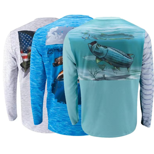Camisetas de Pesca para Hombre 2026, Personalizadas, Transpirables, Tallas Grandes, UPF 50, de Secado Rápido y con Propiedades Antibacterianas - Product Image 1