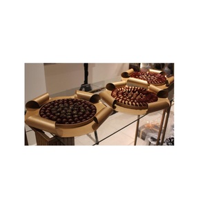 Soporte de Chocolate de alambre de Metal marrón de la mejor calidad, Decoración de mesa, accesorio de Chocolate, dulces, postre, cuenco para servir a la venta - Product Image 1