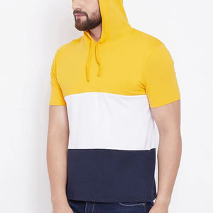 Spring and Summer Wear Men's <b>Short</b> <b>Sleeves</b> T Shirt With <b>Hoodie</b> 2025 hot sale Men's T shirts With Hooded - Product Image 5