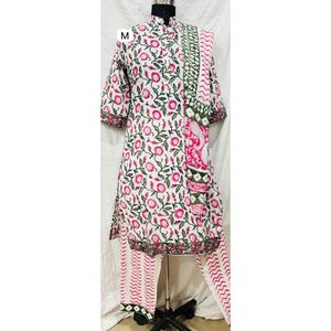 Ensemble de costume en coton pour femmes avec dupatta, vêtements traditionnels élégants - Product Image 1