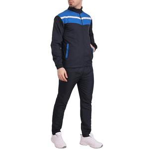 Chándal deportivo personalizado de alta calidad para hombre, elegante Top con cierre de cremallera y conjunto de chándal deportivo con patrón sólido - Product Image 3