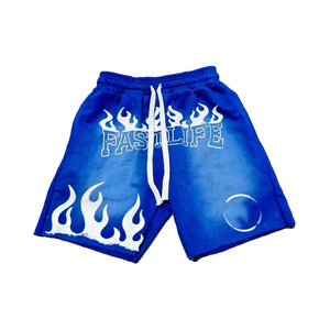 Nuevos pantalones cortos de alta calidad de gran tamaño para hombre, lavados con ácido, Vintage Sun Fade, logotipo desgastado personalizado, estampado DTG, bolsillos medios transpirables - Product Image 3
