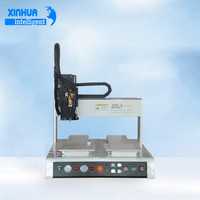 Máquina Dispensadora de Pegamento Automática de Escritorio de 4 Ejes, Plataforma Doble, Dispensador de Resina Epoxi AB para Ensamblaje de PCB