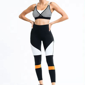 <b>Professional</b> High Quality Customized Logo Printing <b>Light</b> Weight Best Design Women Sleeveless 2 Piece Set Women Women Yoga Set - Product Image 1